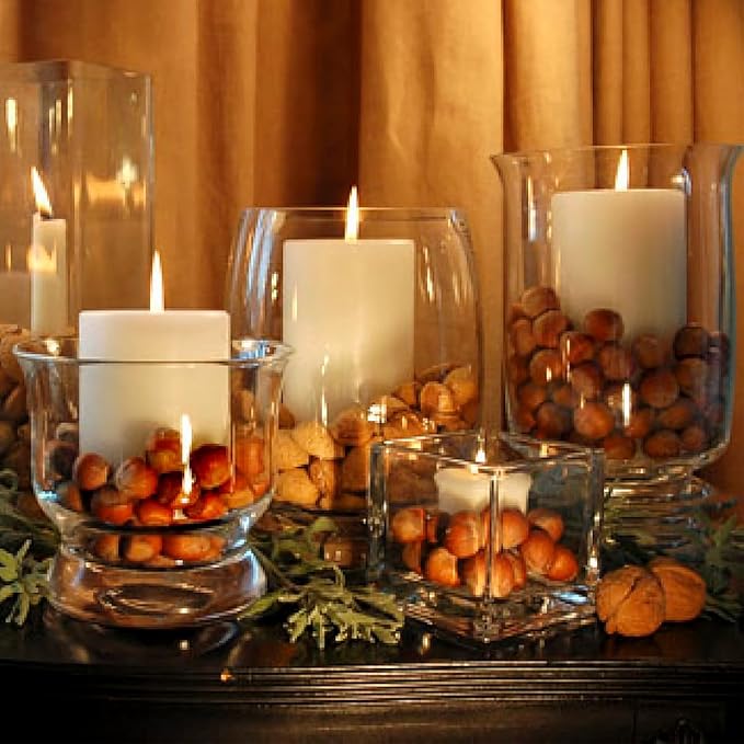 4 Packs Unscented 2x3 Inch White Pillar Candles, Small Dripless Cylinder Wax Candles for Home Wedding Party Table Holiday Spa Decor - 24 Hours Burn Time