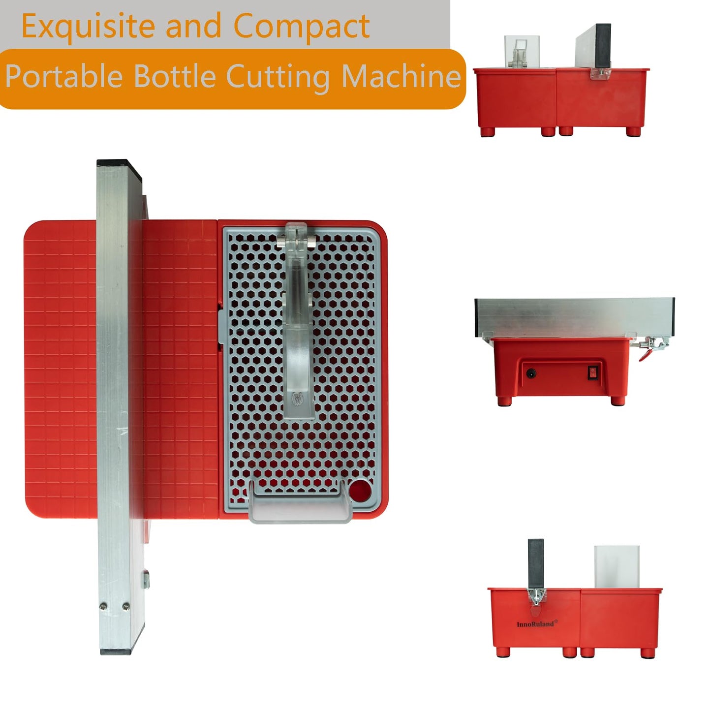 Electric Bottle Cutter, DIY Machine for Cutting Wine, Beer, Liquor, Whiskey, Alcohol, Champagne, Materials Cutter Trim Saw - Rock, Stone, Glass Cutting, Trimming, Sawing Machine
