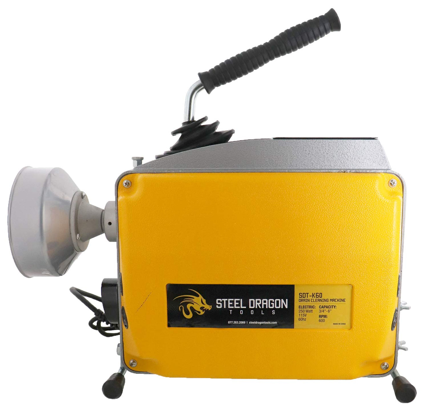 Steel Dragon Tools K60 Sectional Drain Cleaning Machine – Compatible with RIDGID C8 5/8in Cable for Professional Pipe Cleaning