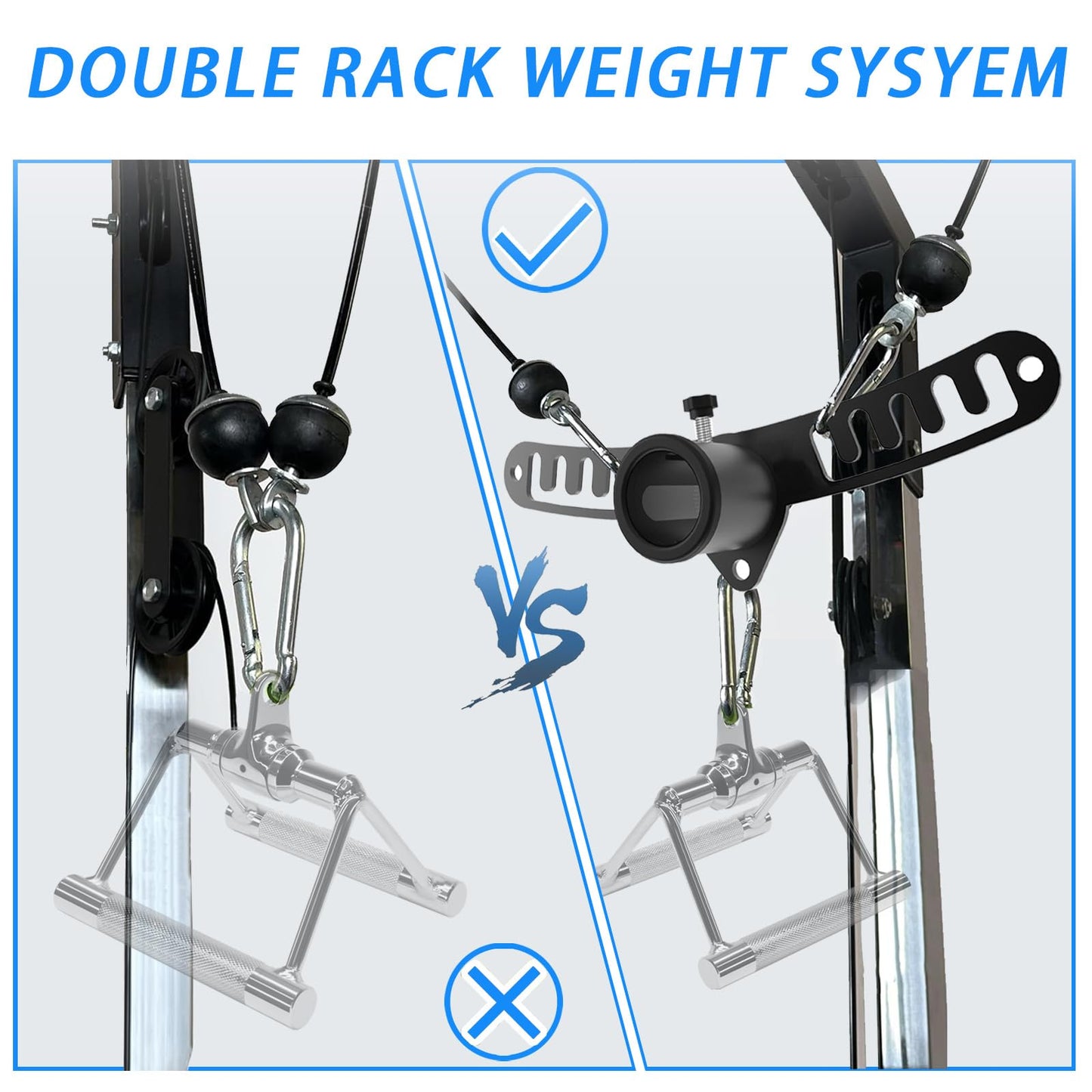 J Bryant 2-in-1 Landmine Attachment & Cable Machine Double to Single Pulley Adapter – Fits 2” Olympic Barbells – Heavy-Duty Steel Base for Landmine Press, Rows, and LAT Pulldown Training