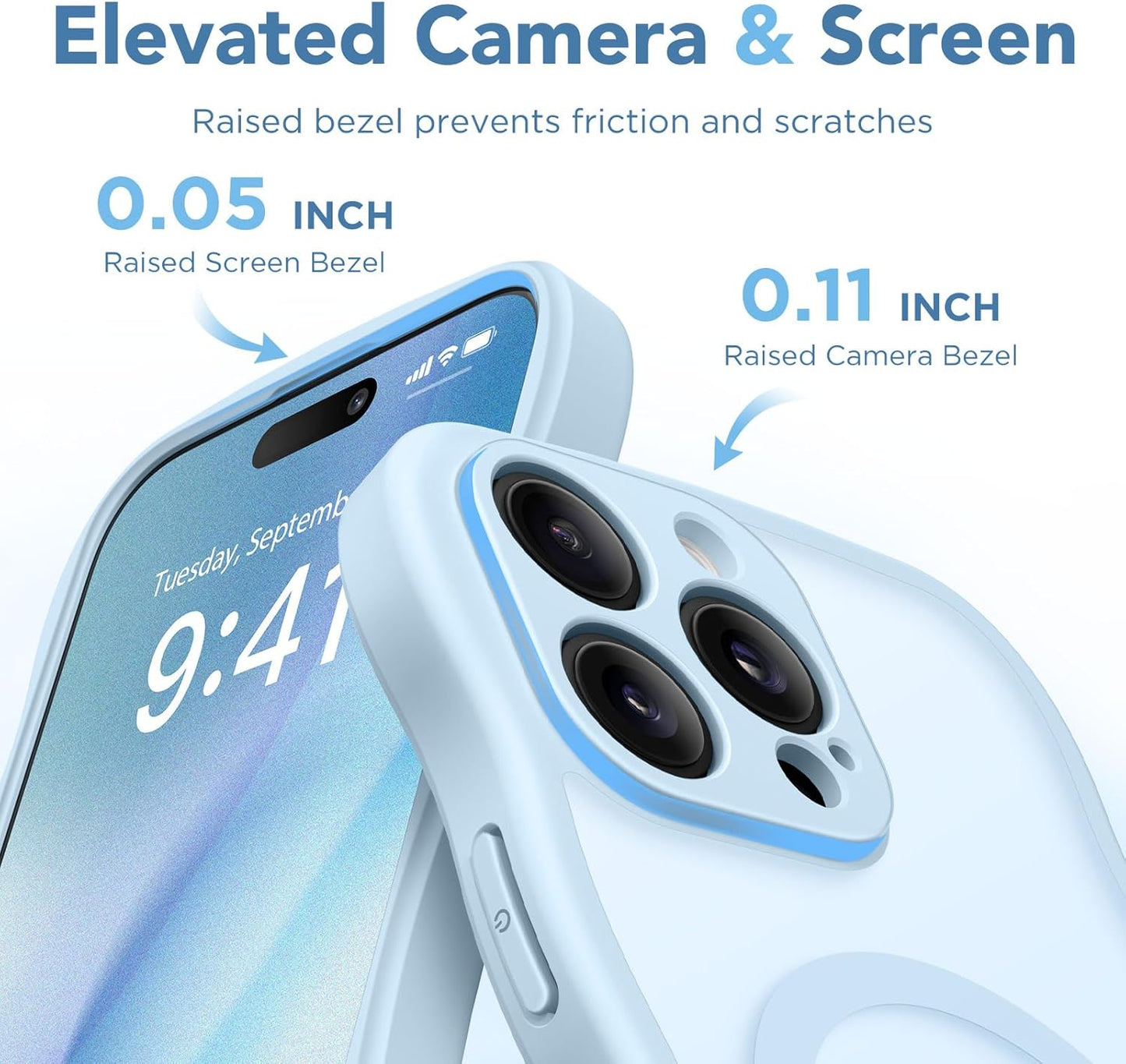 CAPRARO 16 16 for iPhone Pro Case for Women Girls, Upgraded [Full Camera Protection] [Compatible with MagSafe] Cute
