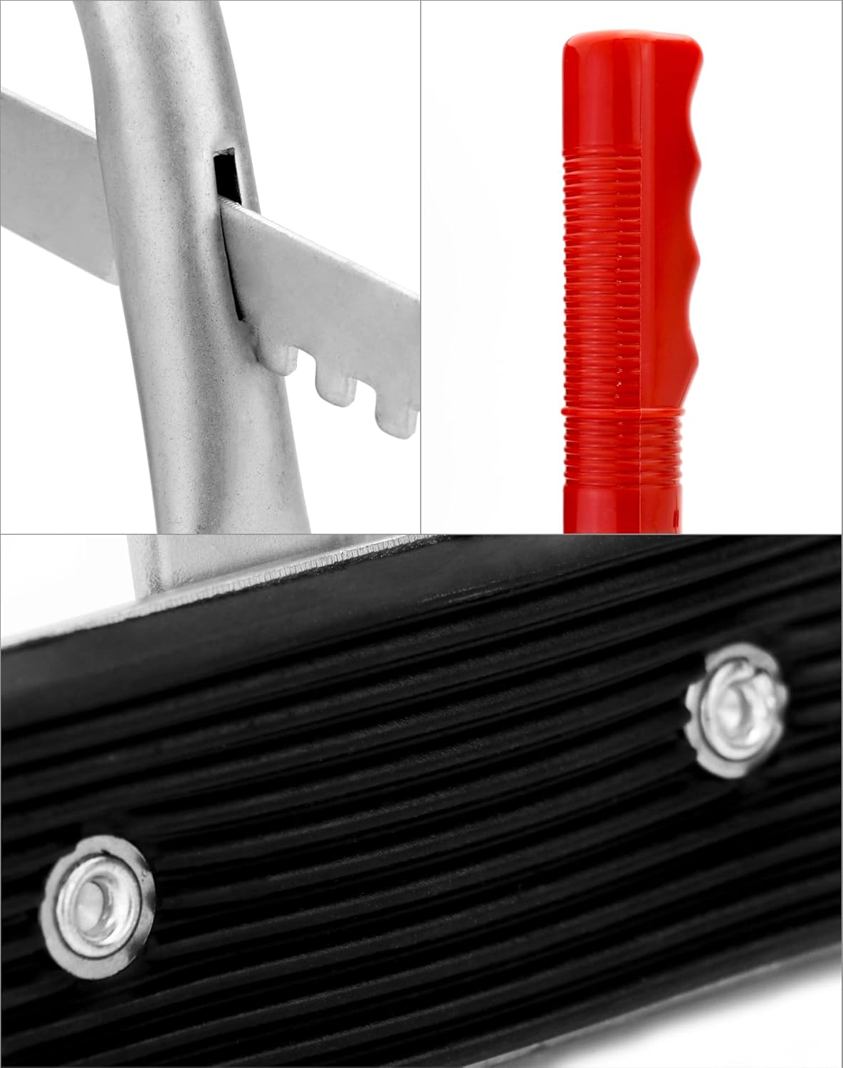QWORK 5" 7", Battery Carrier, Battery Rack with Pads, Adjustable from to for Lifting and Carrying Batteries