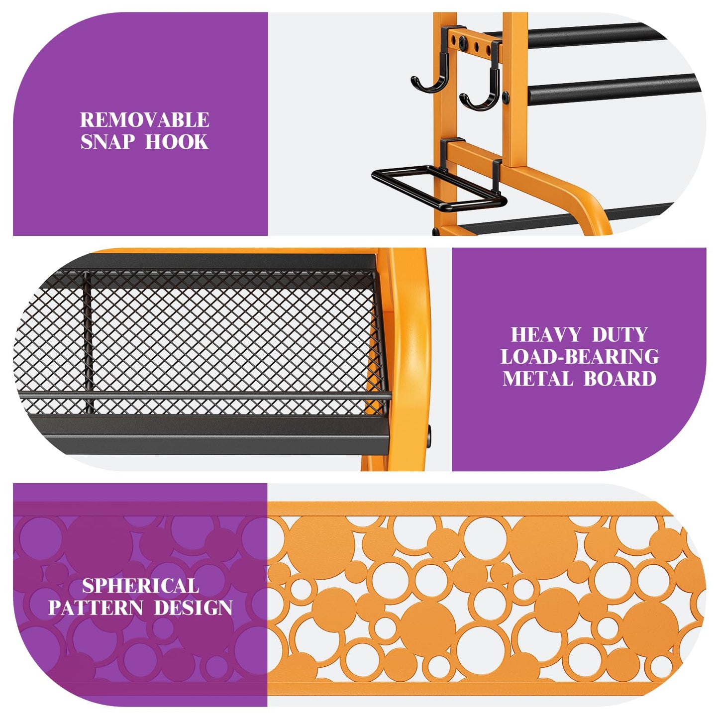 Dumbbell Rack,VOPEAK Weight Rack for Dumbbells, Weight Rack for Home Gym, Home Gym Storage Rack for Yoga Mat Kettlebells and Strength Training Equipment, Weight Storage Rack for Dumbbells with Wheels