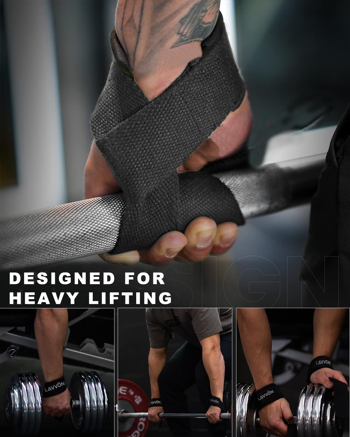 Barbell Squat Pad Set Nylon Padding AntiSlip- Thick Foam Barbell Pad for Squats Cushion,Lunges&Bar Padding for Hip Thrusts -Standard Weight Bar Pad -With Wrist Straps Weightlifting (Ankle-Black)