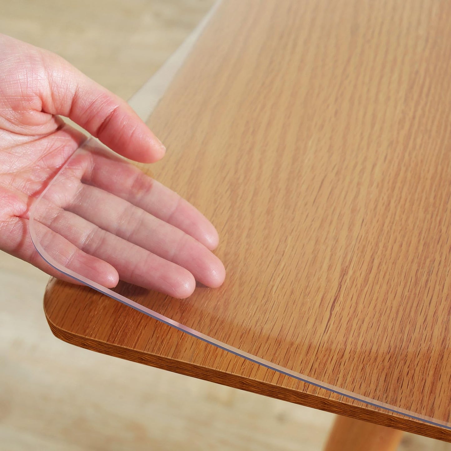 Warmstar Clear Table Protector 2mm Thick, 42 x 80 Inch Clear Table Cover Protector, Plastic Table Cover, Clear Desk Mat Desk Pad, Desk Protector Mat for Coffee Table, Writing Desk, Dining Room