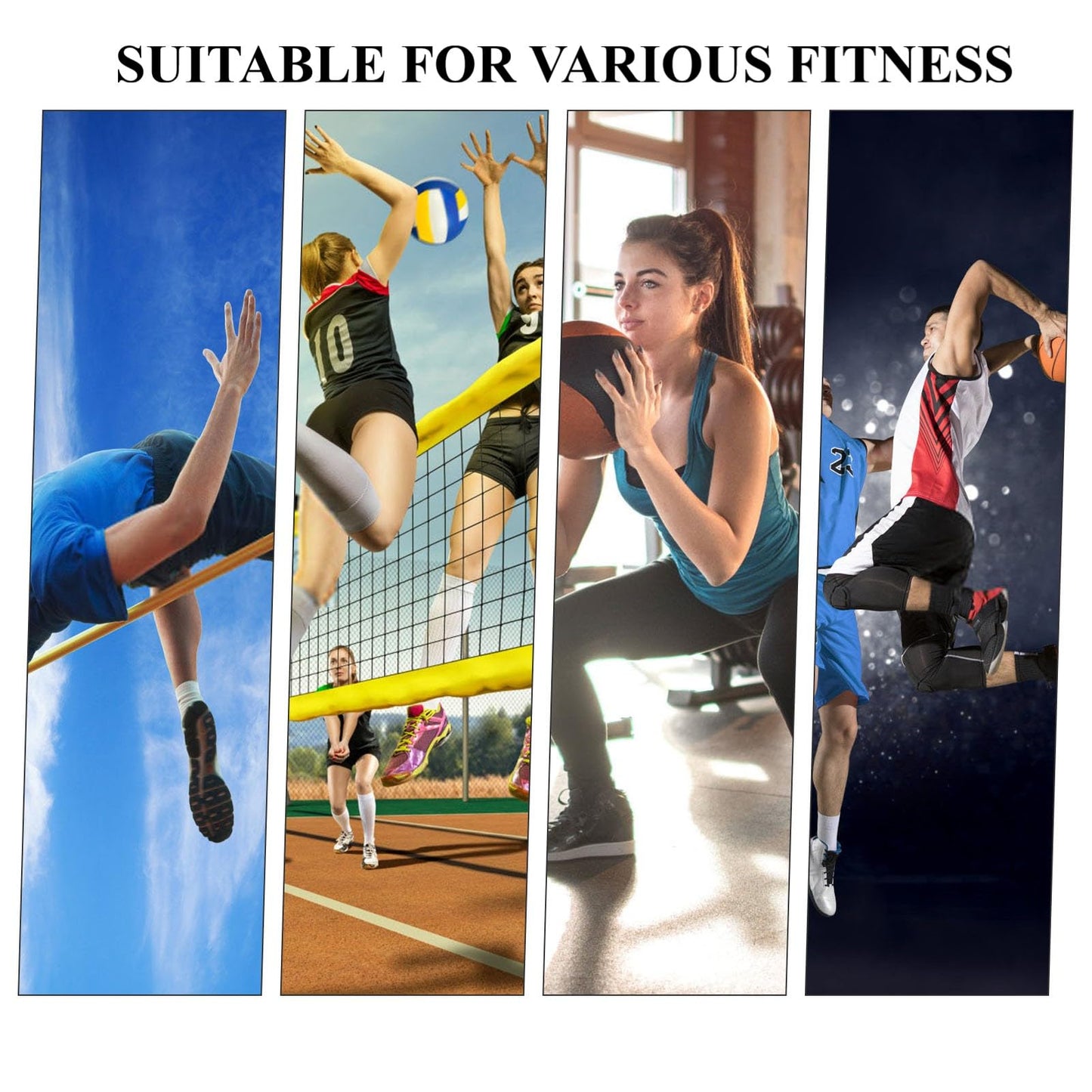 OYINDIZ Vertical Jump Trainer, Resistance Bands Set for Leg and Thigh, Strength Agility Power Exercise Basketball Volleyball Football Tennis Training Equipment