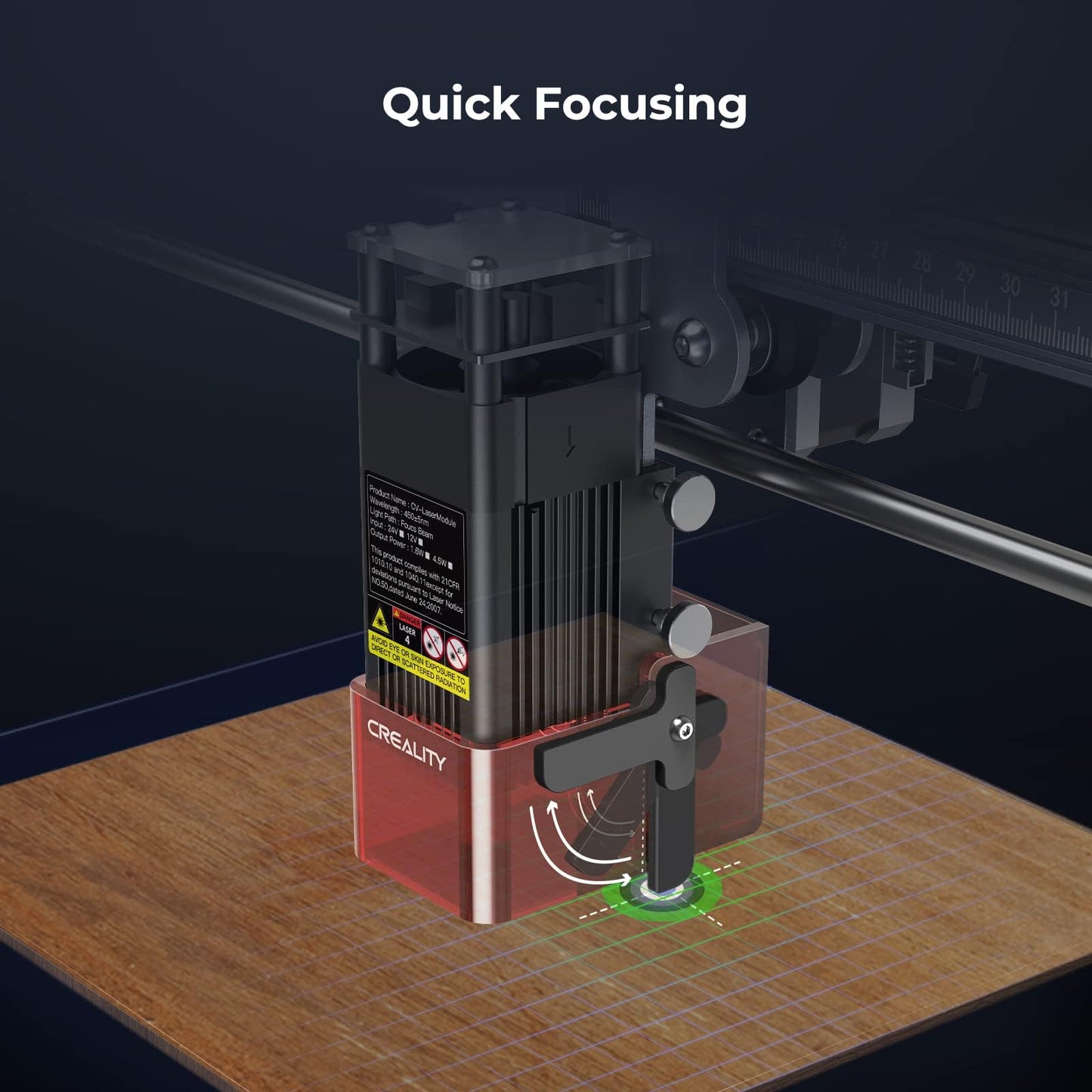 Creality Falcon 72000mW Output Laser Engraver, 5W Efficient Laser Engraver Machine, Laser Cutter and Engraver Machine for Wood, Metal,Paper, Acrylic, Leather, Laser Class 4