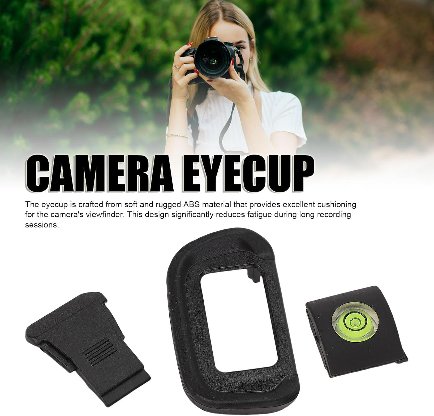 Set R10 3 1 CCYLEZ Camera Eyecup Comfortable Attachment and Hot Shoe Cover for in Viewfinder and Bubble Level, Reduces