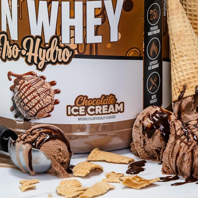 Musclesport Lean Whey Revolution??Protein Powder - Whey Protein Isolate - Low Calorie, Low Carb, Low Fat, Incredible Flavors - 25g Protein per Scoop - 2lb Chocolate Ice Cream
