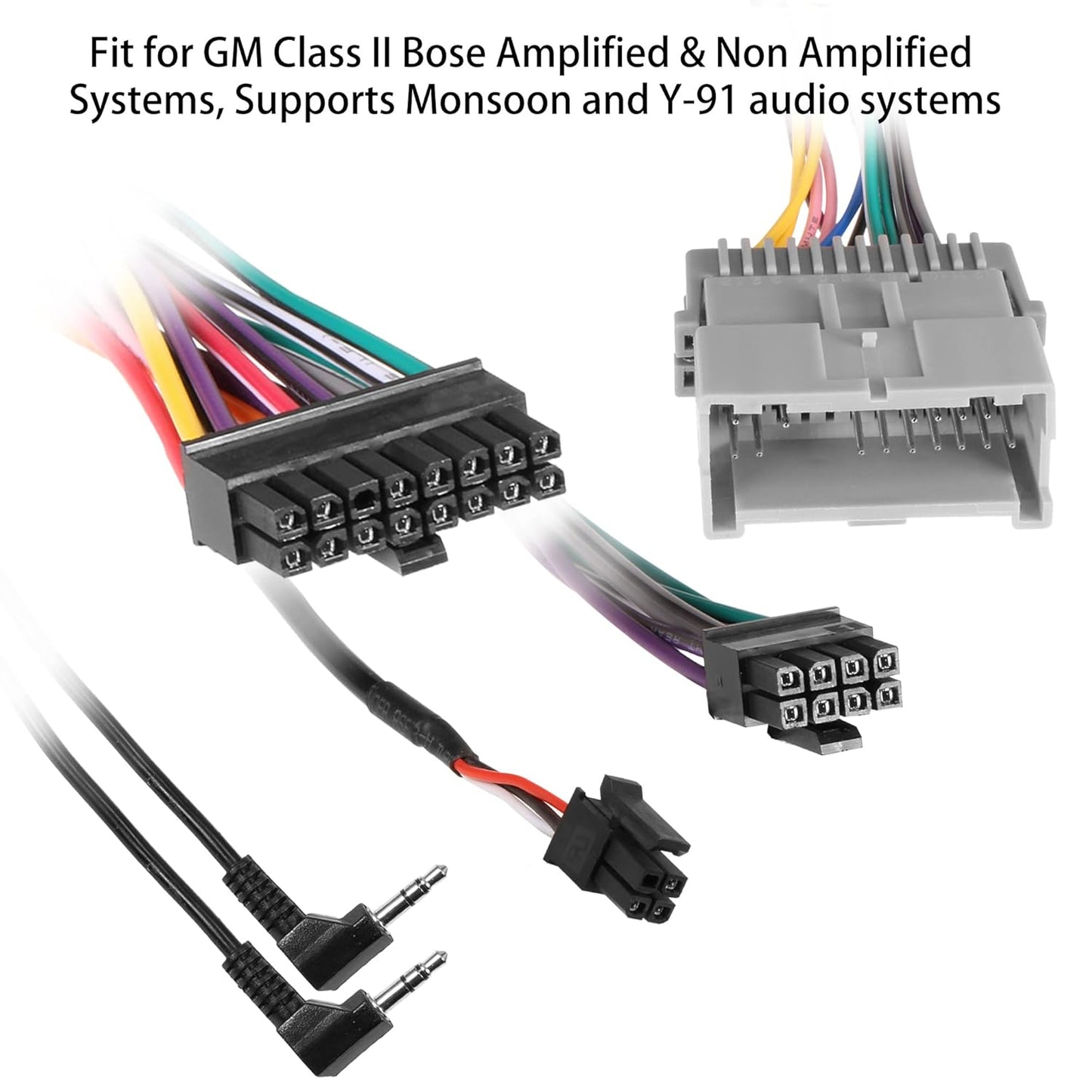 2000-2013 G Radio Wiring Harness Compatible with Select GM Vehicles Amplified Systems Model Car Wire Harness Install