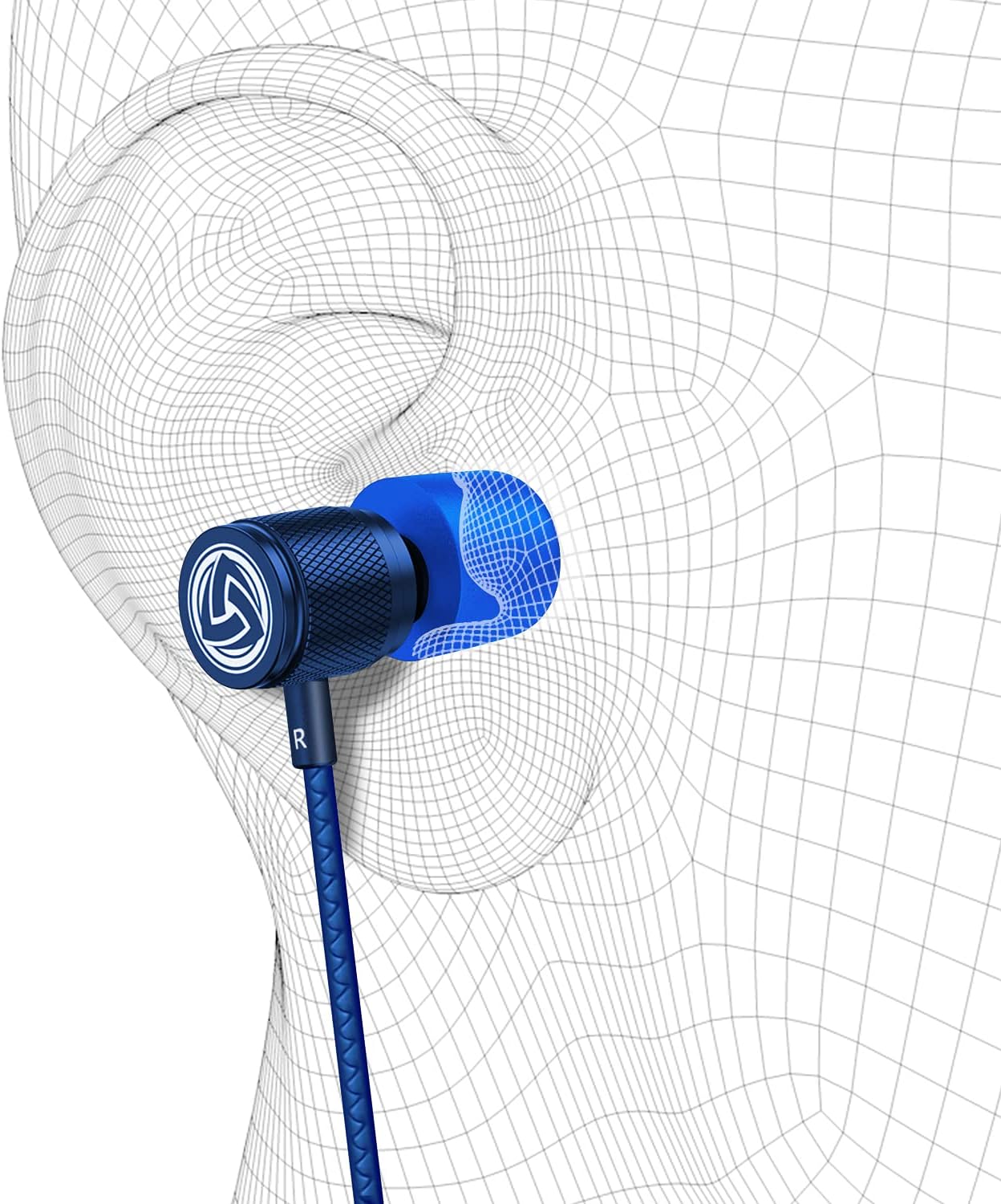 5 LUDOS Ultra Wired Earbuds in-Ear Headphones, Years Warranty, Earphones with Microphone, Noise Isolating Ear Buds