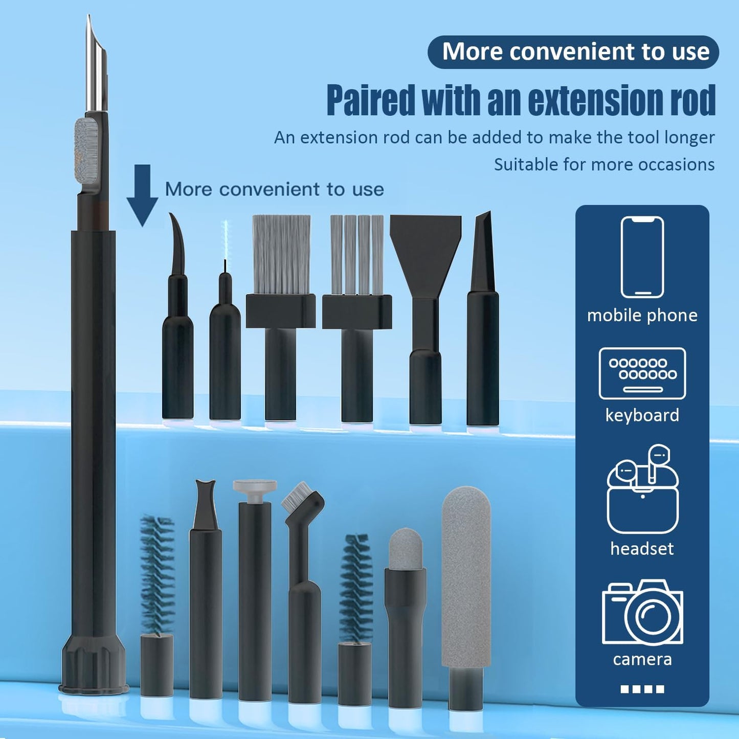LBSC 32-in-1 Keyboard Cleaning Kit Laptop Cleaner, Computer Screen Cleaning Brush Tool, Multi-Function PC Electronic
