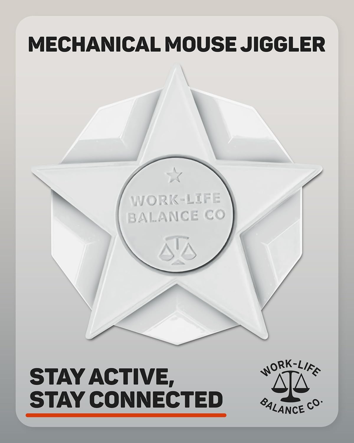 Work-Life Balance Corporation Work-Life Balance Compact Mechanical Mouse Jiggler - Undetectable Device to Keep Mouse