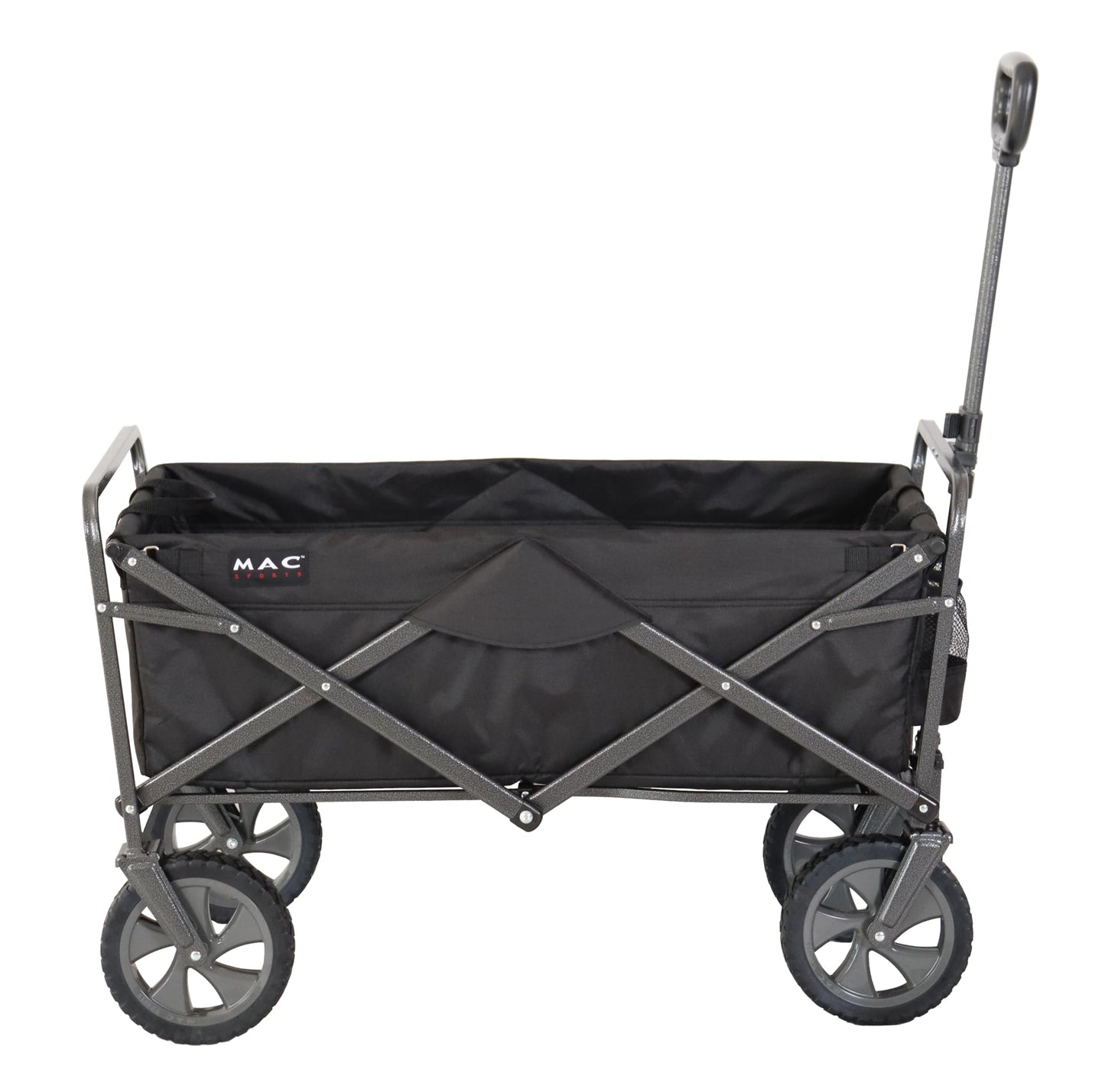 Mac Sports Collapsible Folding Outdoor Utility Wagon, Black