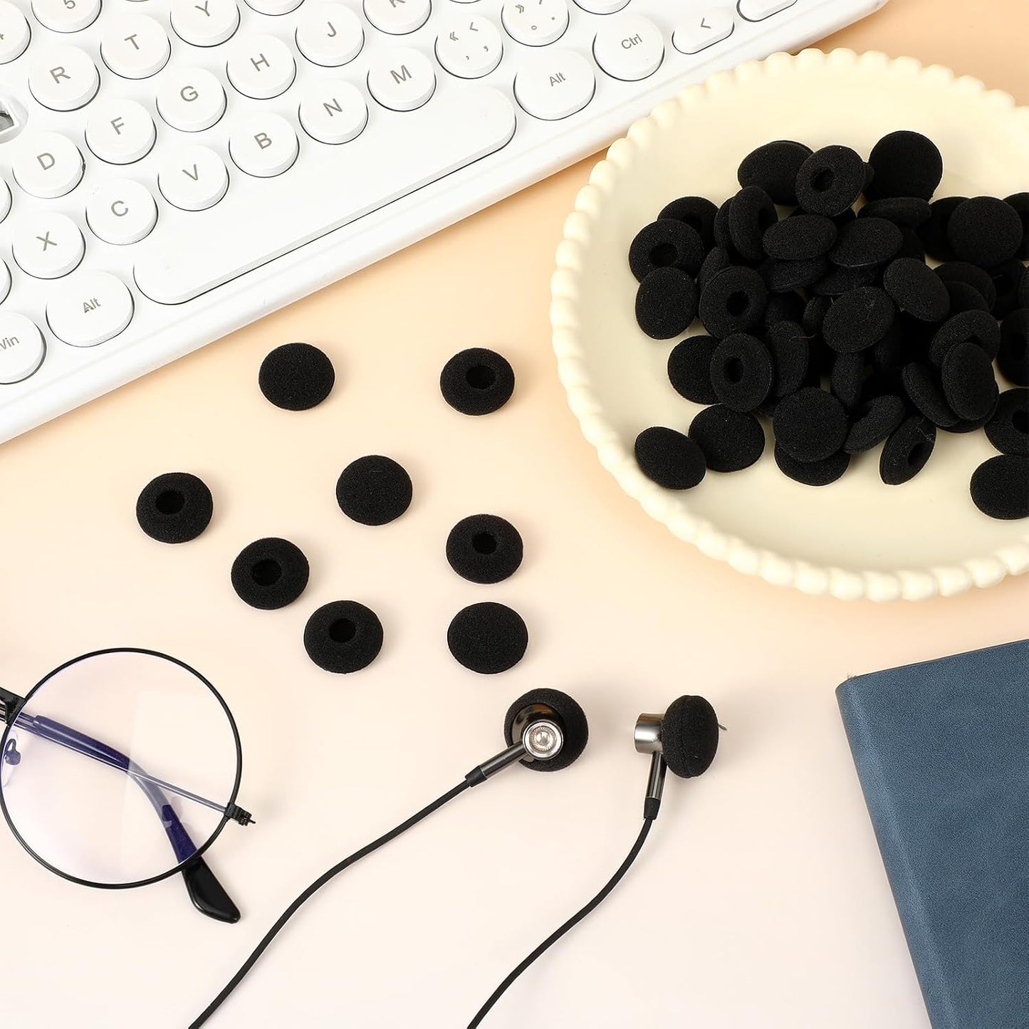 Trinkrittey 50 18mm MP3 MP4 13-18mm Pcs Earbud Sponge Cover Protector Soft Foam Earbud Tips Cushions for NAD Earpiece