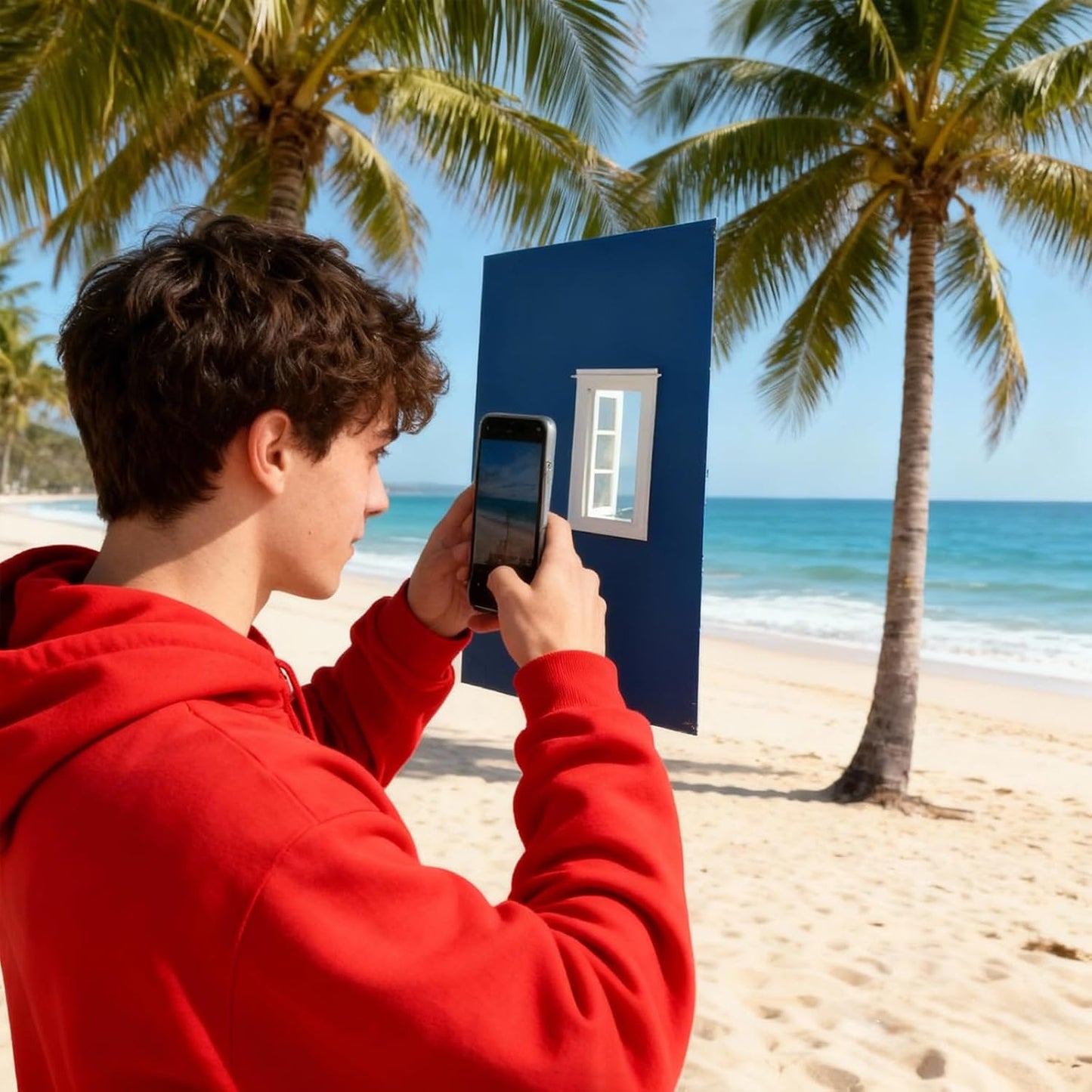 ZJHAHJY Creative Window Frame Photography Props - Portable Travel Viewfinder for Perfect Shots, Ideal for Journey