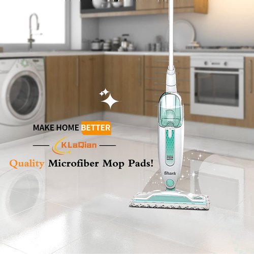 klaqian 4 Pack Steam Mop Pads for Shark S1000 S1000A S1000C S1000WM S1001C Replacement Steamer Mop Pads ，Washable Microfiber Mop Pads for All Hard Floors