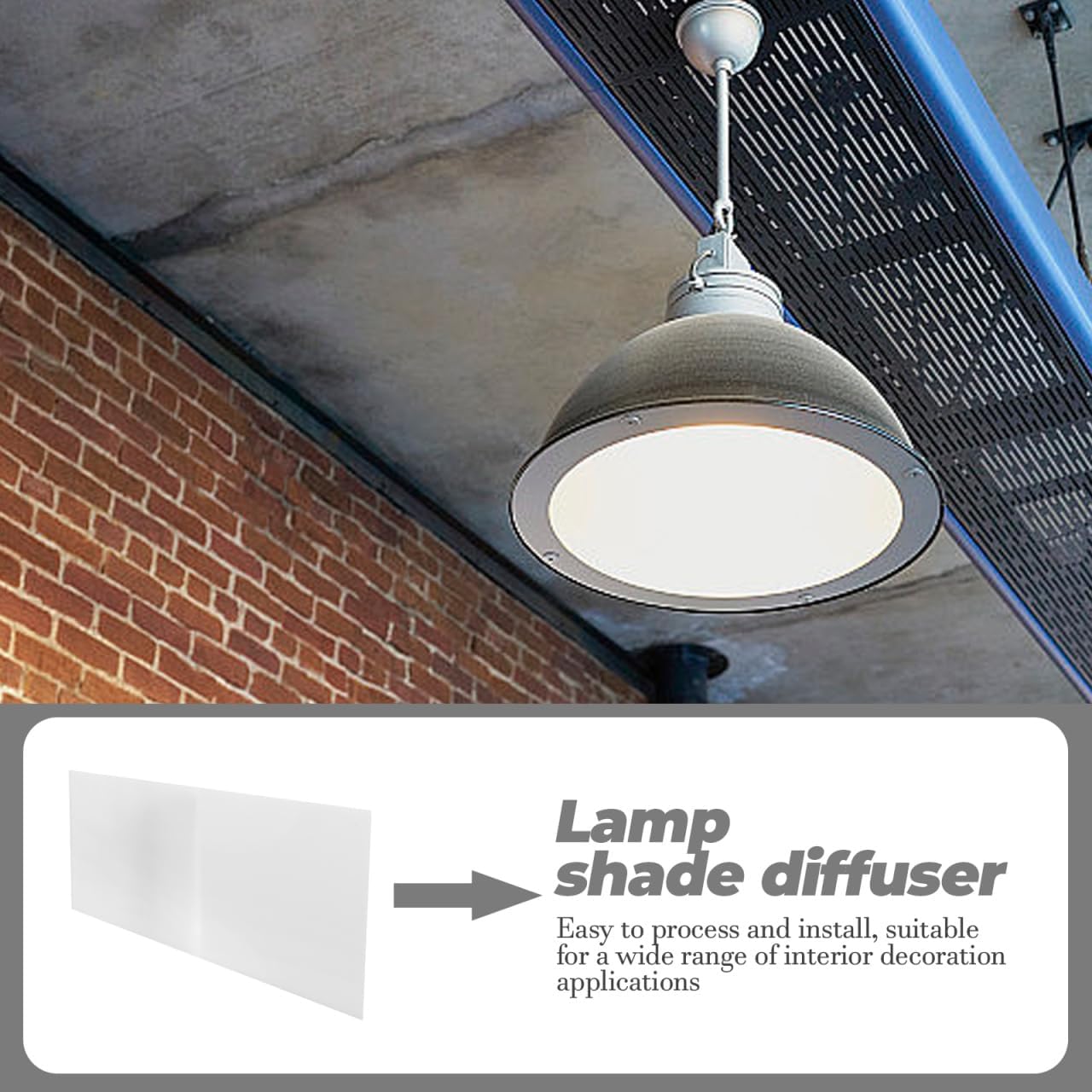 Light Diffuser Acrylic Panel for Ceiling Lighting Semi-transparent Diffuser Plate for Even Led Illumination Easy