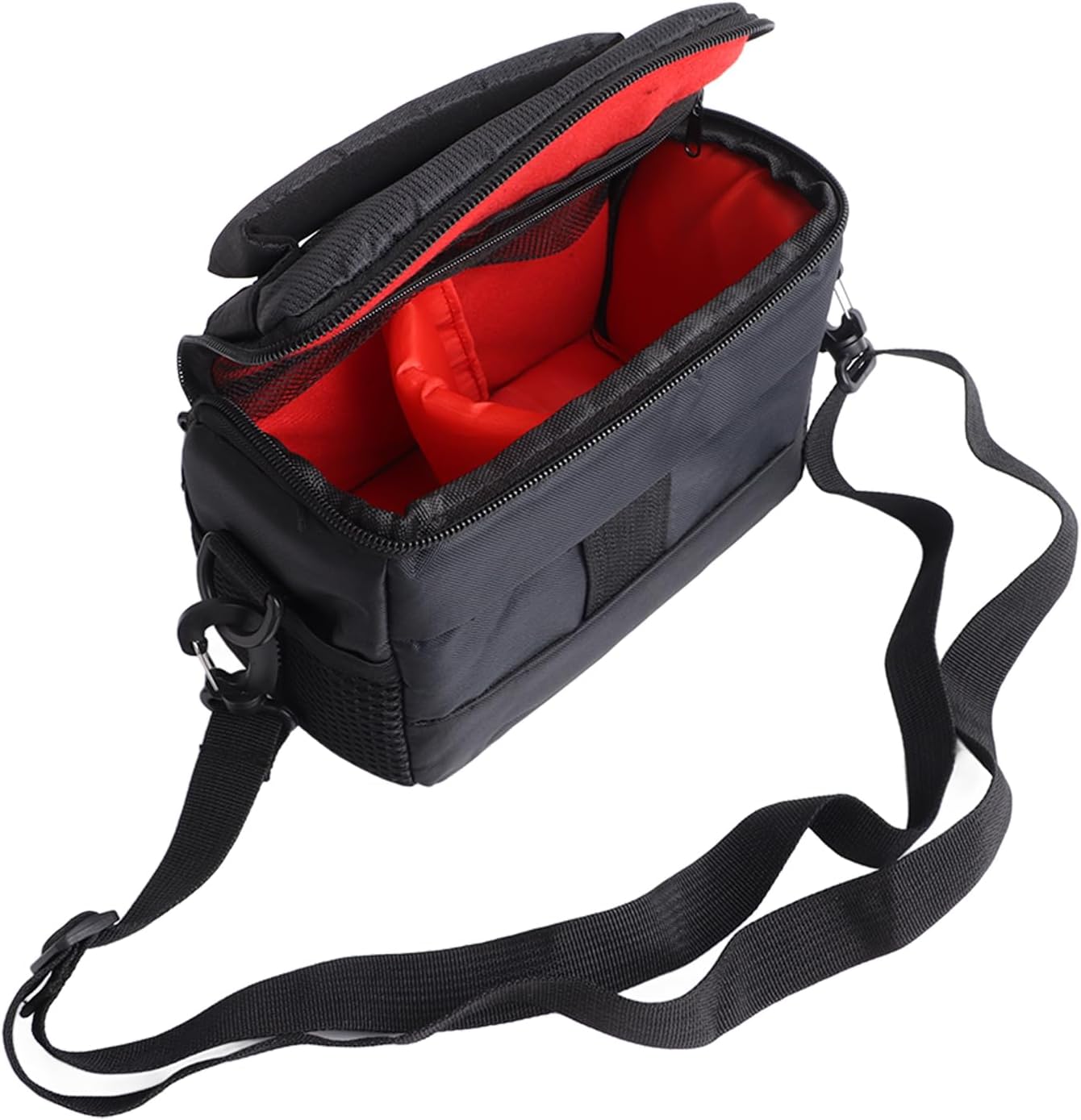 Airshi Camera Case, Adjustable Shoulder Strap Camera Storage Bag Good Protection Shockproof Fashion for Travel, Small