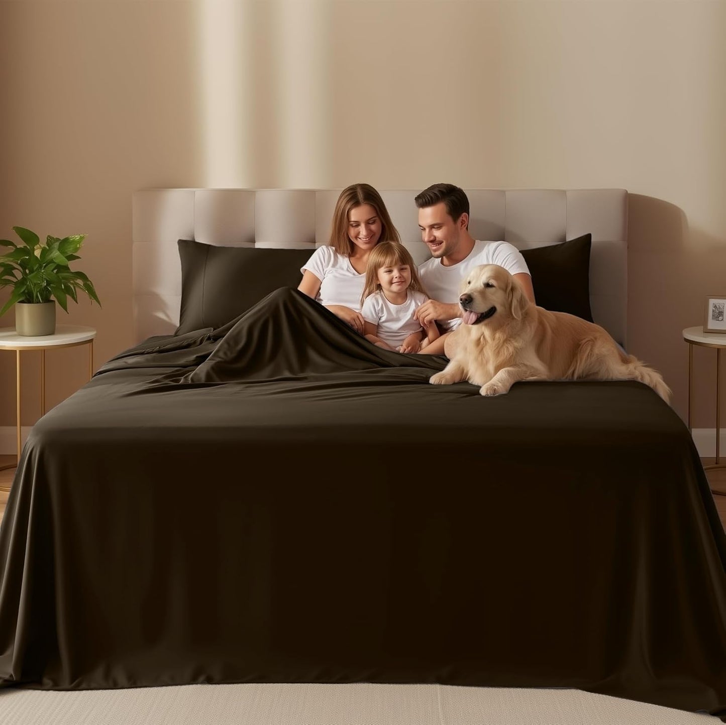 Utopia Bedding Twin Sheet Set - Soft, Breathable Microfiber | 3-Piece Bed Sheets in Brown
