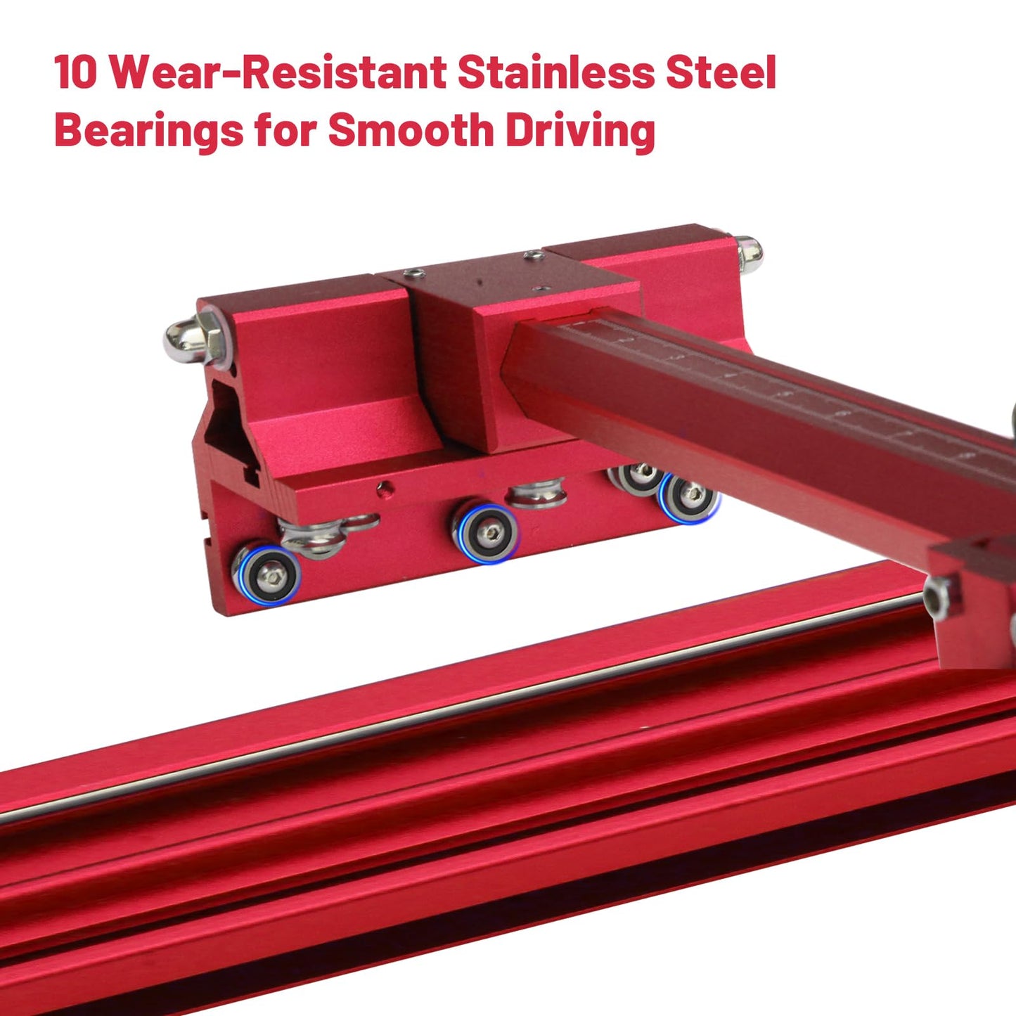 Red Manual Manual Tile Cutter –Professional Large Tile Cutter Tool – Portable 71" (1.8 m) Guide, Max Cutting Width 35.4" (90 cm), Ideal for Contractor