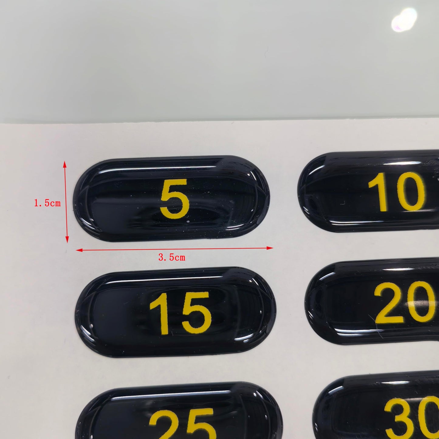 5-80 Weight Stack Stickers for Gym Machine