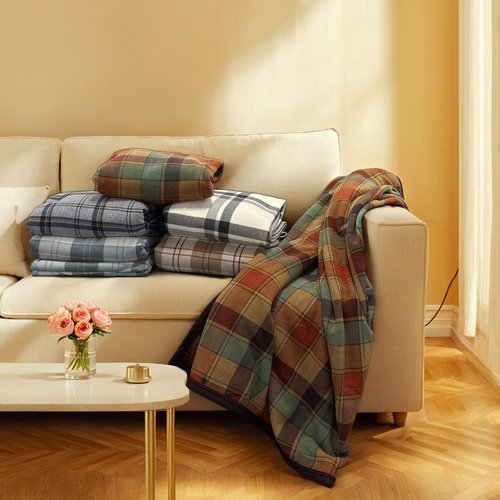 forestfish Wearable Blanket Poncho With Pockets And Buttons, Flannel Shawl Wrap Blanket For Women Soft And Warm