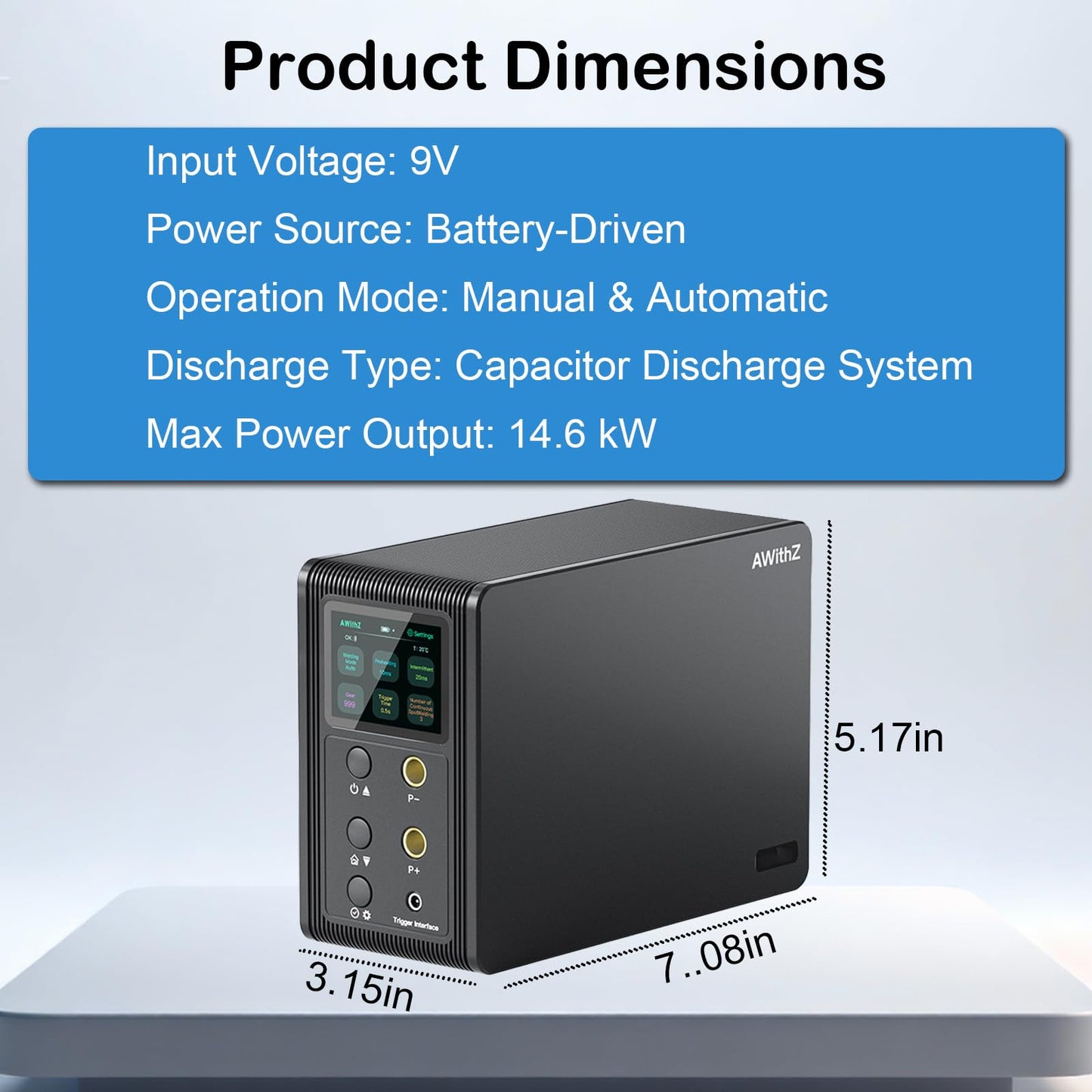 14.6KW Portable Capacitor Battery Spot Welder for 18650 & LiFePO4, Adjustable 2-in-1 Automatic/Foot Pedal Welding Machine, DIY Battery Pack Welder kit with Nickel Strip