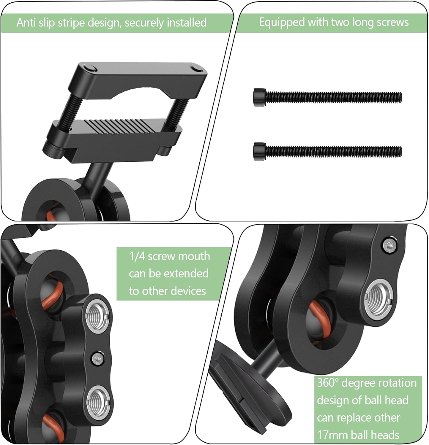 RNVEASS R2-4K, R2-4K R2-4K Dash Cam Mount, Aluminum Rearview Mirror Bracket Installation Kit, for Rove PRO and Dual Car
