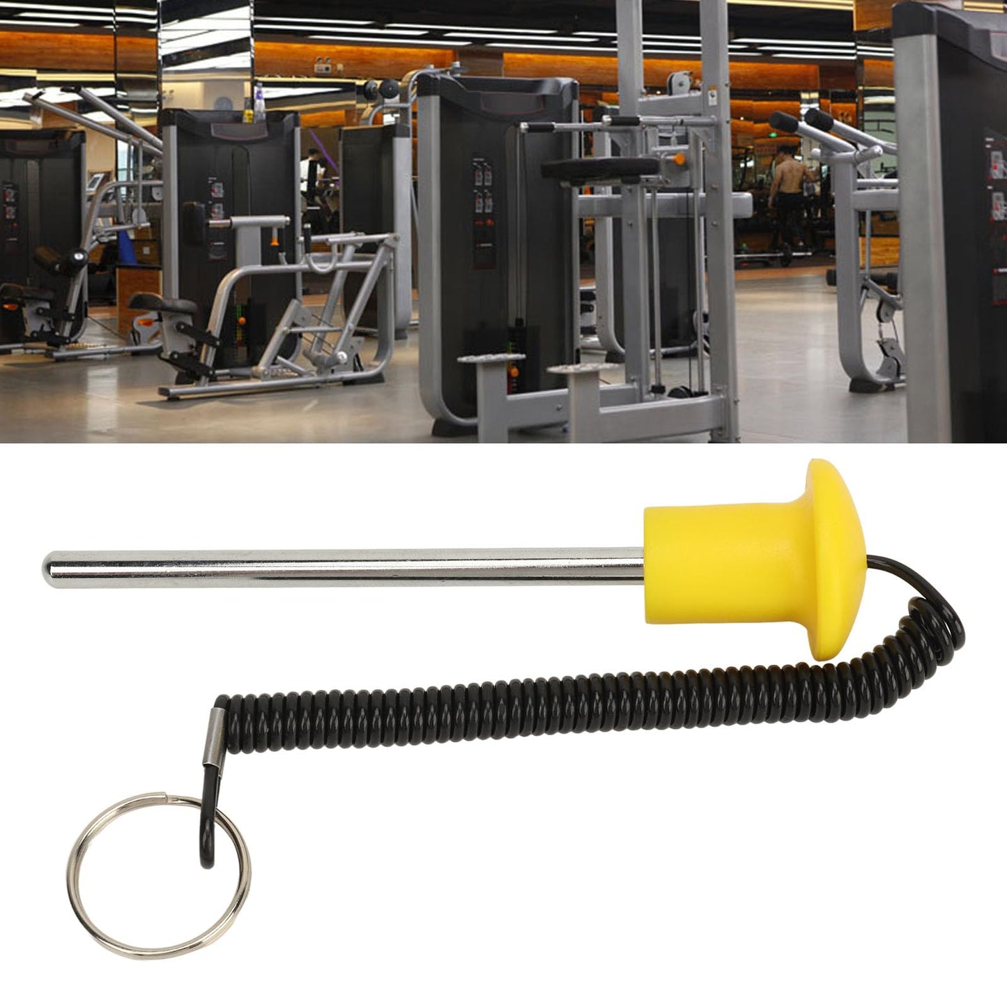 8mm Weight Stack Pin Gym Selector Pin with Magnetic Lock Heavy Duty Weight Machine Pin for Equipment