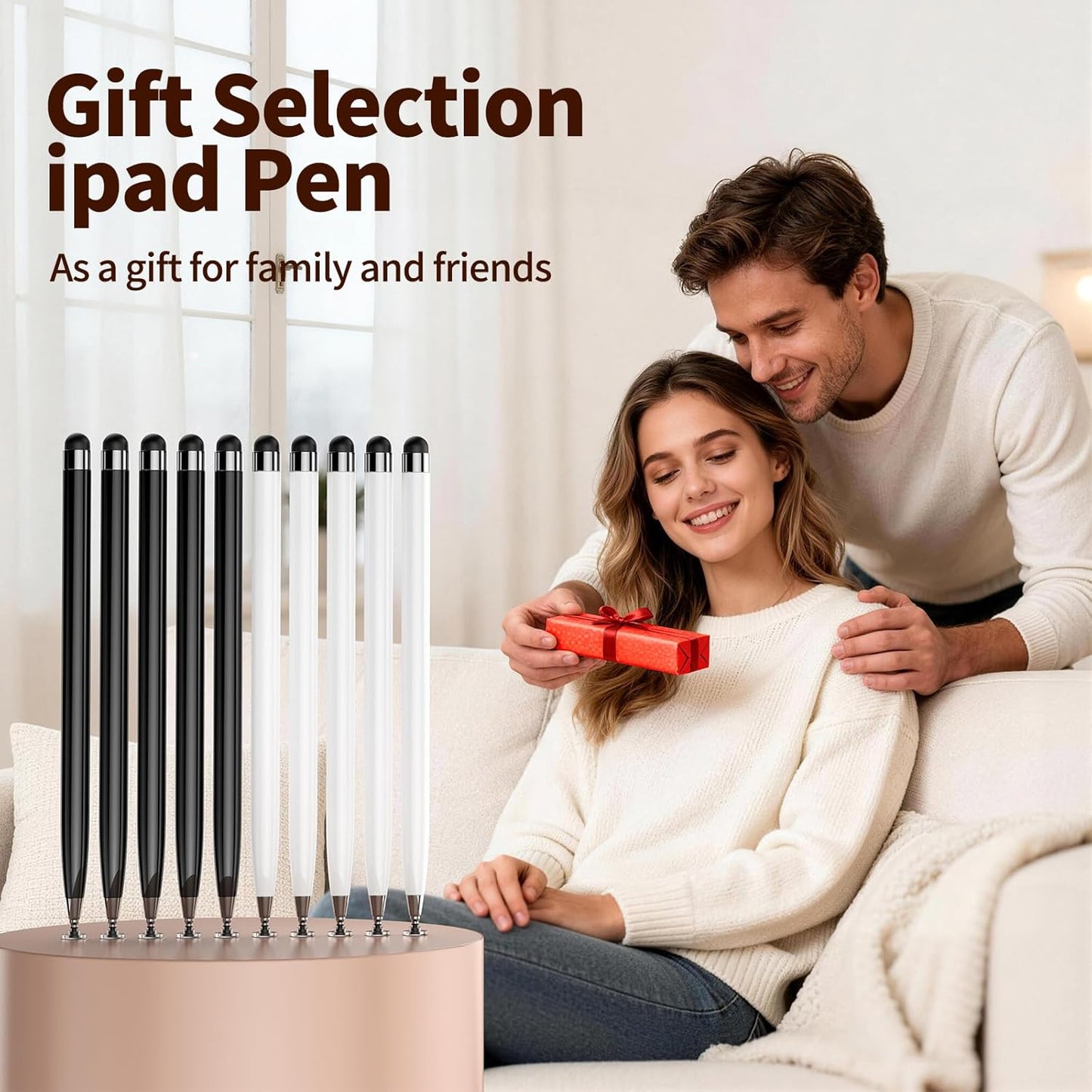 YITIAOXIAOYU 10 2 1 PCS Stylus Pen for Touchscreen, Lightweight in Dual-Tip Design, for Drawing, Note-Taking & Gaming