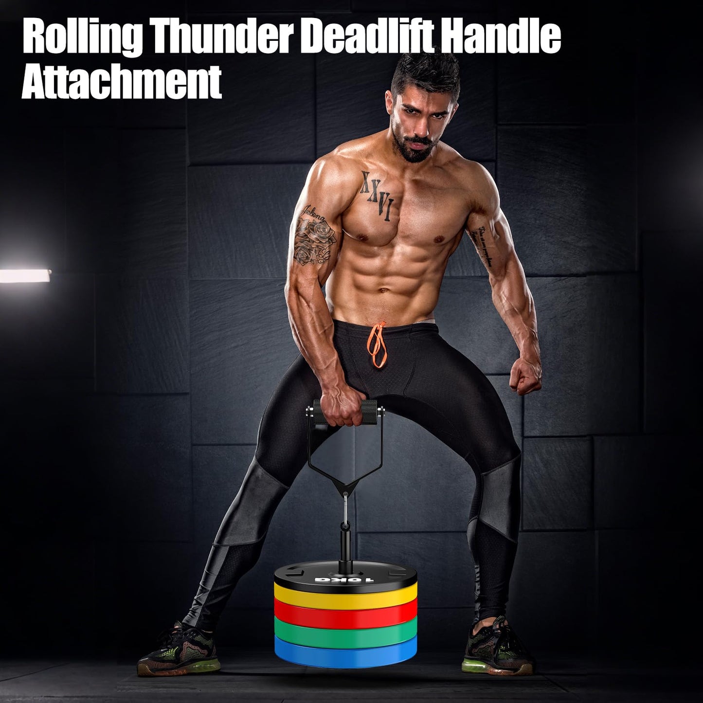 CXPZLLBNHH Pull Down Attachments for Gym, Grip Ø 2.36 in Arm Wrestling Exercise D Handle Cable Attachment, Single Arm Lifting Deadlift Handle Grip for Wrist Forearm and Grip Strength