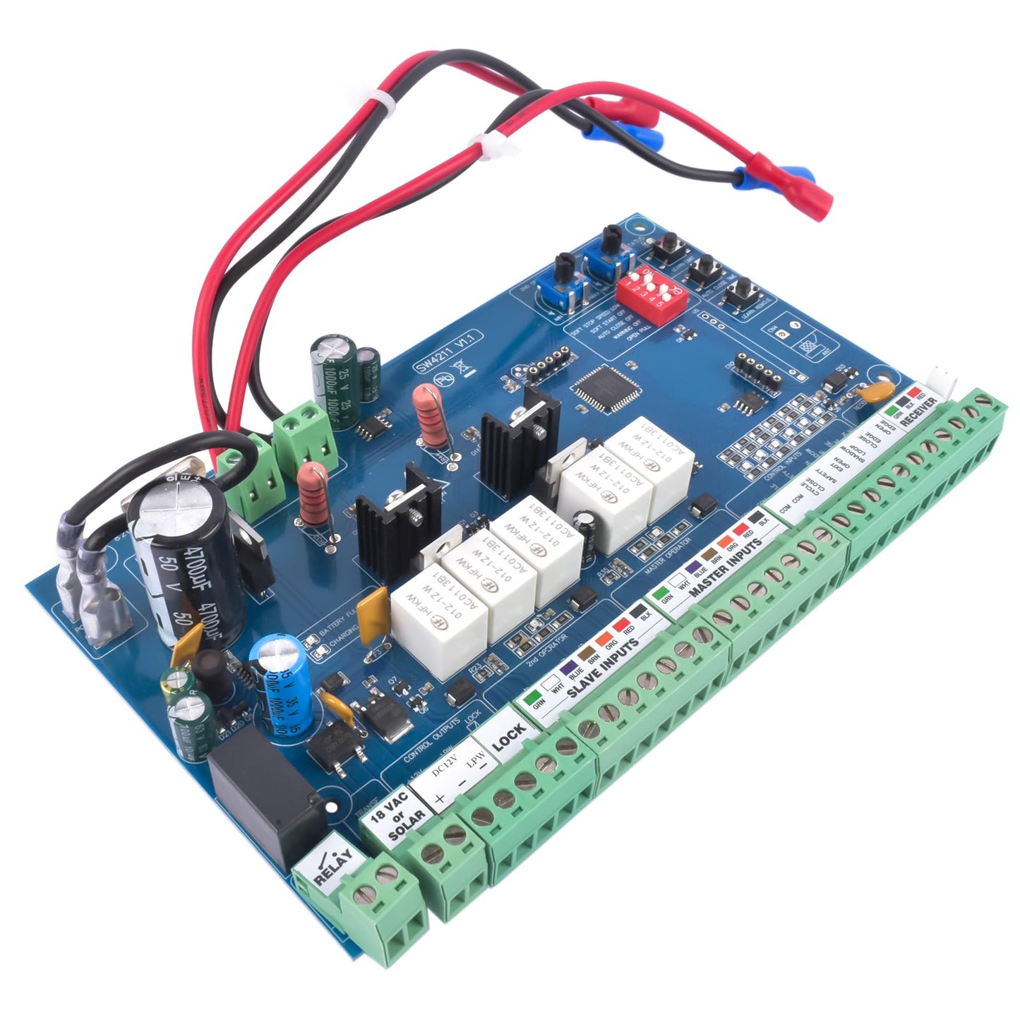 Lamerto R4211 Control Board Replacement for GTO/Mighty Mule Gate Openers FM500 PRO-SW2500, PRO-SW2502, PRO-SW3000XL FM500/FM502, MM560/MM562