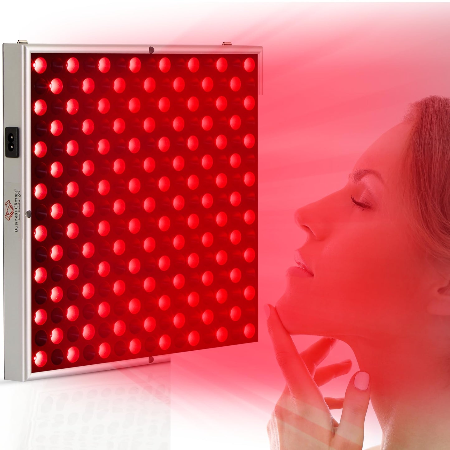 Red Light Therapy Panel for Face & Body – 45W 660nm Deep Red & 850nm Near Infrared Light Therapy Device – Skin Care, Pain Relief, Muscle Recovery & Hair Growth – Adjustable Hanger