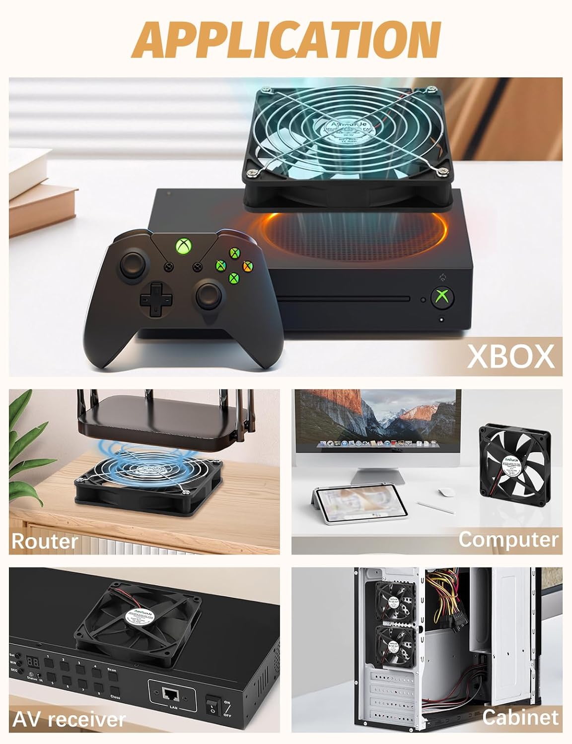 140mm 25mm 3 5v x USB Computer Fan with Speed Degree PC Cooling Fan for DVR Receiver PlayStation Xbox AV Cabinet