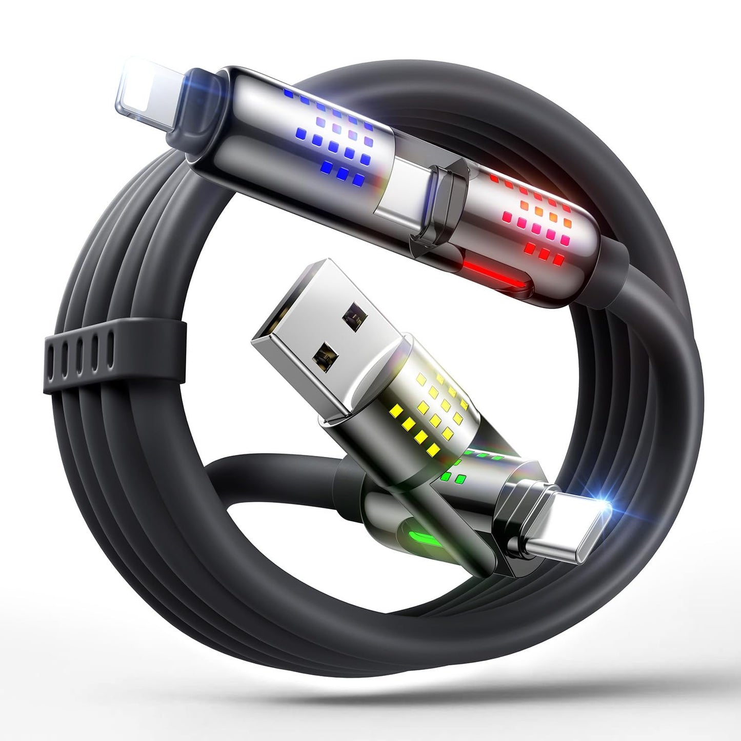 240W 4 1 6.6FT 2 MAGIC JOHN in Charging Cable, USB C to Lightning Cable [MFi Certified], Multi Chargers for All
