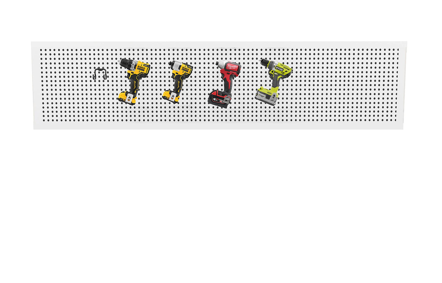 KINOMI 24 Pack Pegboard Hooks Heavy Duty Pegboard Drill Holder Power Tool Holder, Value Set, Large Pegboard Accessories and Hooks for Tools, Power Drills, Art and Craft Supplies etc