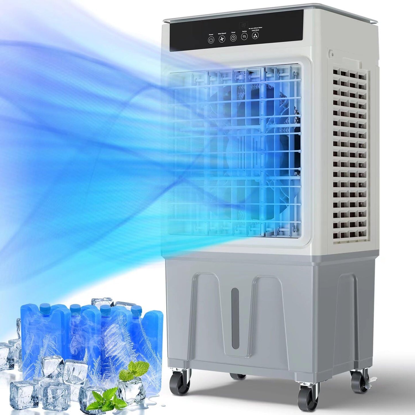 Slkdrft Portable Air Conditioner, 3 in 1 Evaporative Swamp Air Cooler,