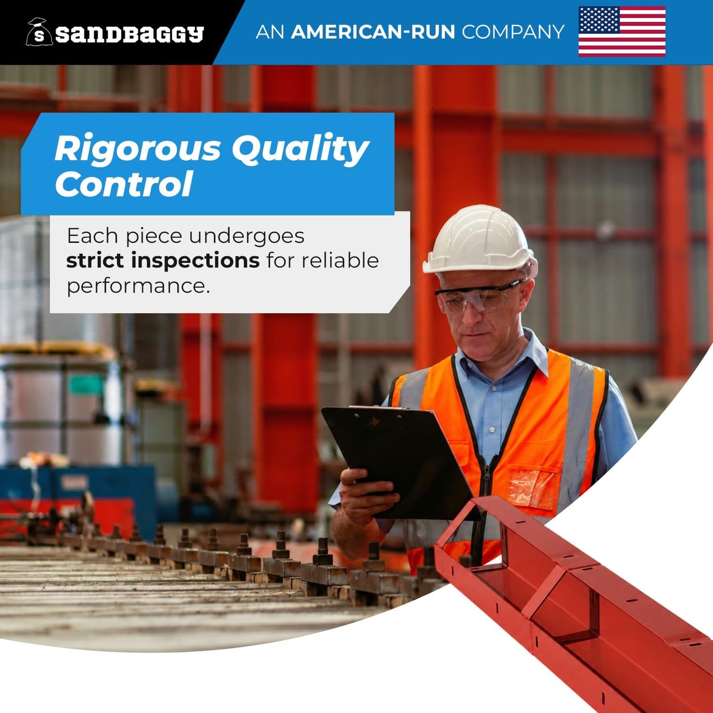 6" x 6" x 8 ft Inside Corners for Steel-Ply Concrete Forms - Sandbaggy (70, 6" x 6" x 8 ft)