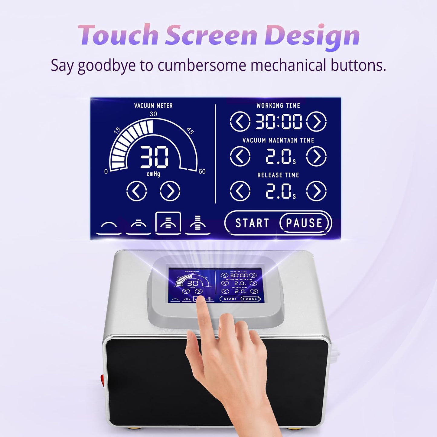 RUTAWZ Commercial Multifunction Butt Lifting Machine, 24 Cups LCD Touch Screen, Facial Care/Cupping/Breast Lift/Hip Lift/Postpartum Recovery for Salon Spa