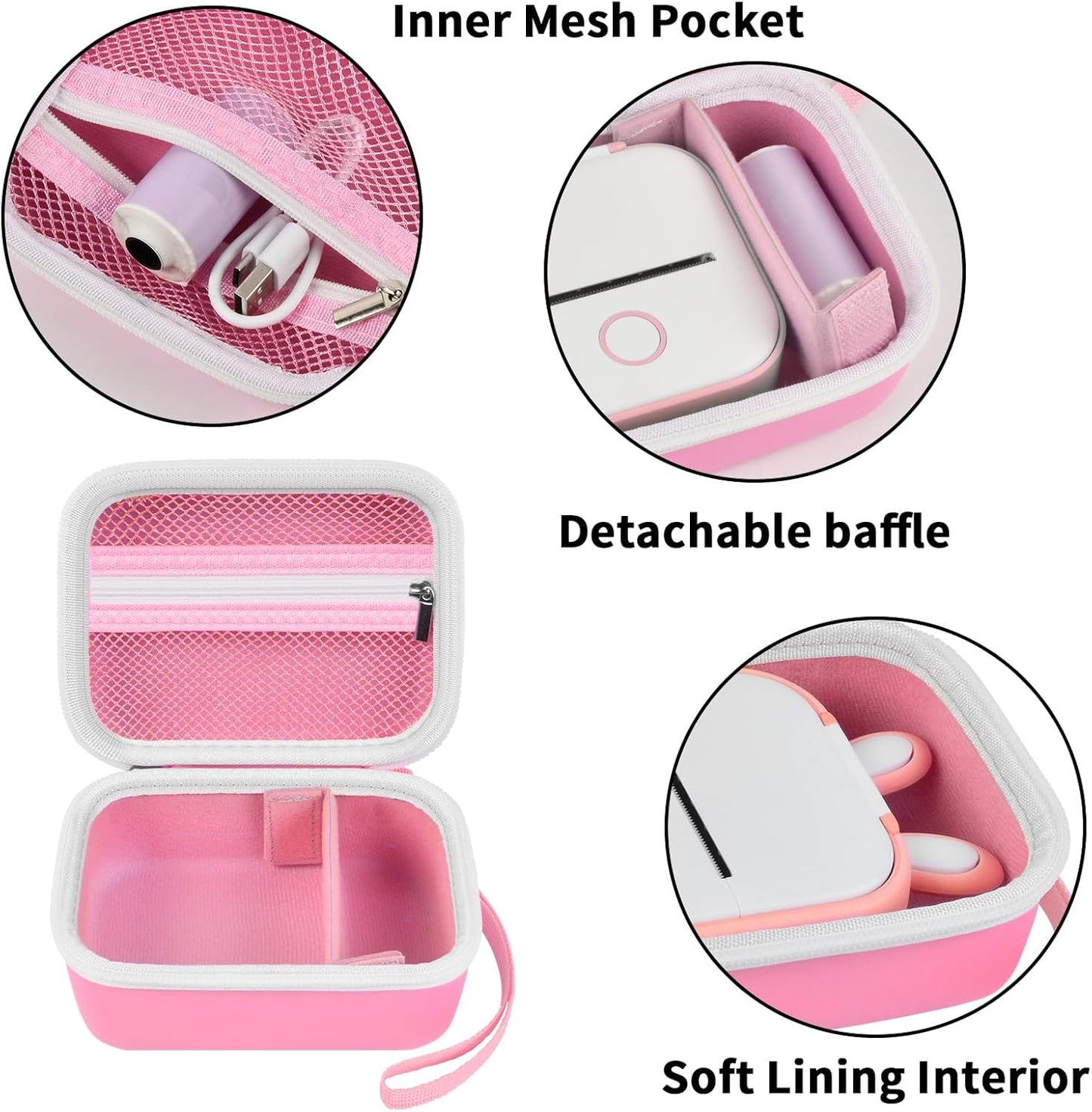 ANKHOH T02/ M02/ M02S/ M02 Q30S/ PM230/ Label Maker Case for Memoking for Phomemo Pro/ for Nelko for Anycash/for Ponek