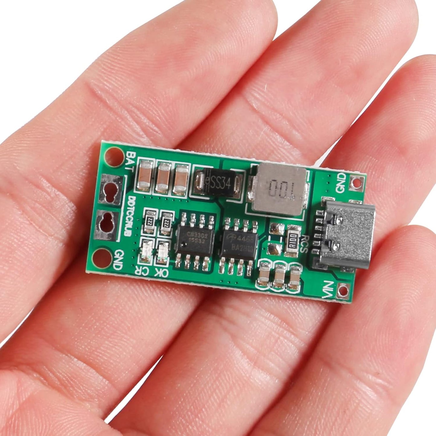 AITIAO 2PCS 2S 3S 4S 1A 2A 4A 18650 Bank(4S 4A) Type C BMS Lithium Battery Charger Board USB C Step-up Boost Module