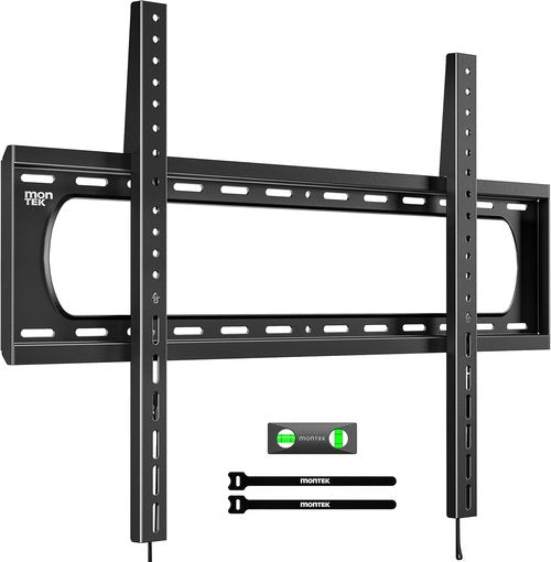 monTEK Heavy Duty TV Wall Mount Bracket - Fits 60-120" Flat & Curved TVs Up to 300lbs | Ultra Slim 1.3" Profile