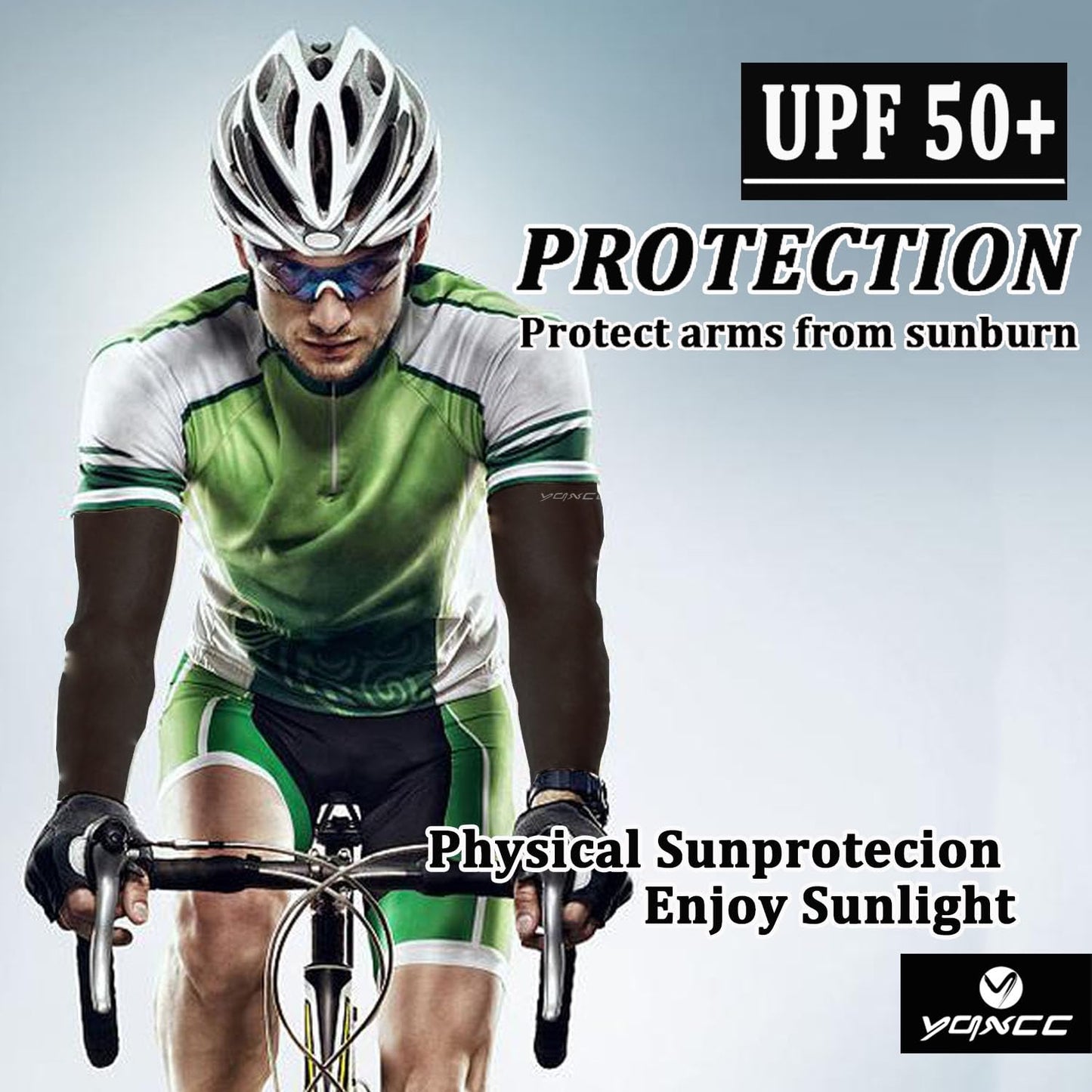 YQXCC 6 Pairs Arm Sleeves for Men Women | UPF 50 Cooling UV Sun Protection | Sports Compression Sleeves