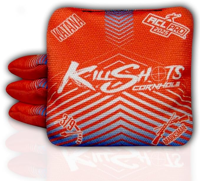 Killshots Cornhole | Katana Series | Limited Edition | ACL Certified Cornhole Bags | Premium Quality | Dual-Speed | Durable & Weather Resistant | Set of 4 Bags