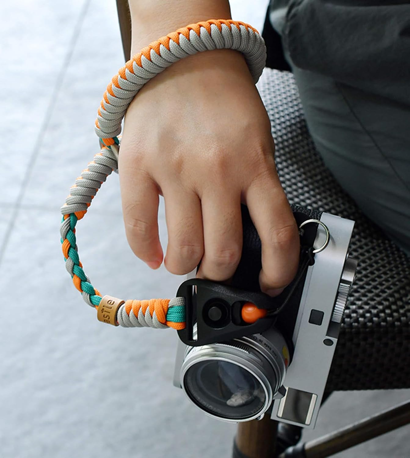Xikui 40Kg Camera Wrist Strap Quick Release, Adjustable Camera Hand-woven Strap for DSLR SLR, Replacement Wrist Strap
