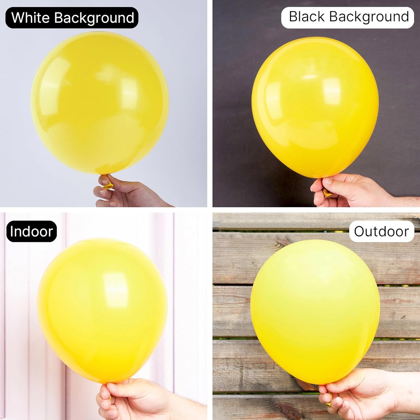 PartyWoo Yellow Balloons - 50pcs 12 Inch Latex Helium Balloons for Birthday & Baby Shower Decor