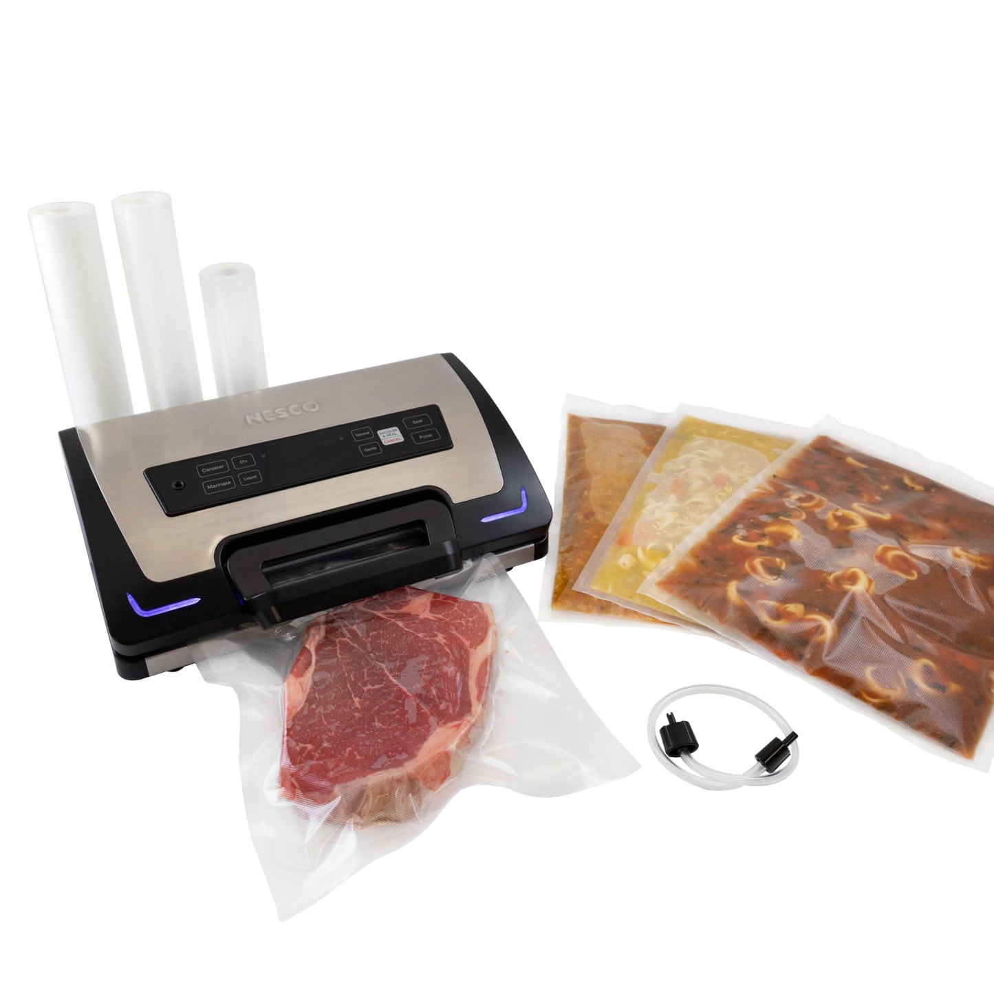 NESCO VS‑22LB Premium Vacuum Sealer for Home Food Storage, Electric Sealing System with LiquidLock™ Technology