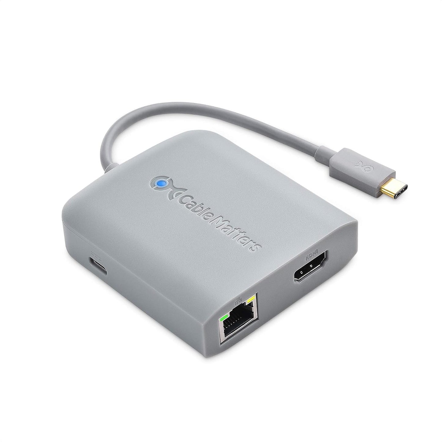 Cable Matters 4K 2X 2.0, 480Mbps 60W [Works with Chromebook Certified] USB C Hub Multiport Adapter with HDMI, USB