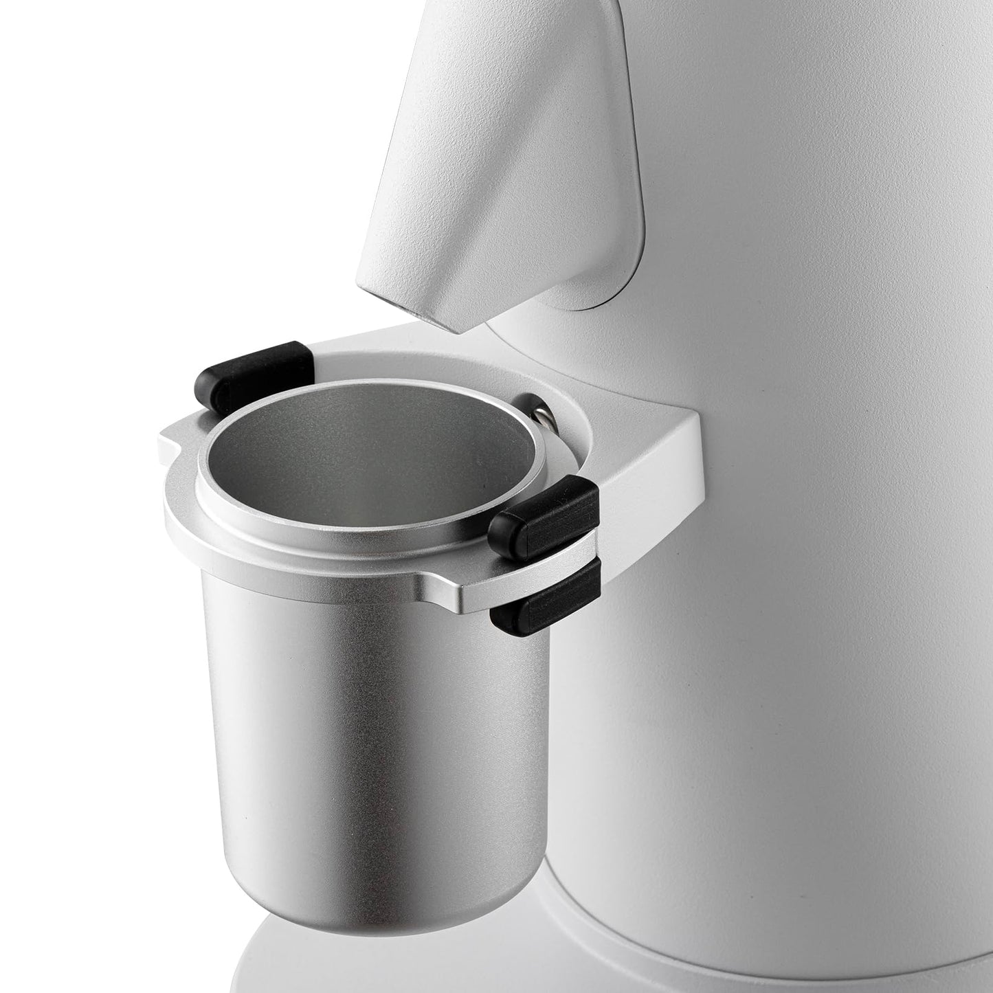 beanglass T64 Single Dose Coffee Grinder, 64mm Flat Burrs Electric Espresso Grinder (White)